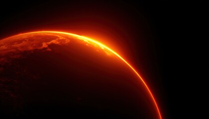 Glowing Orange Fire In The Dark: The Science Of A Solar Eclipse And The Mysteries Of Moon And Space