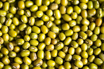 Green Moong Dal.. Macro Close-up