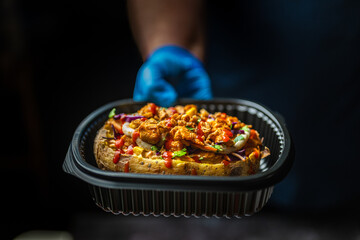 Golden Baked Smoky Grilled Potato with Sea Salt.