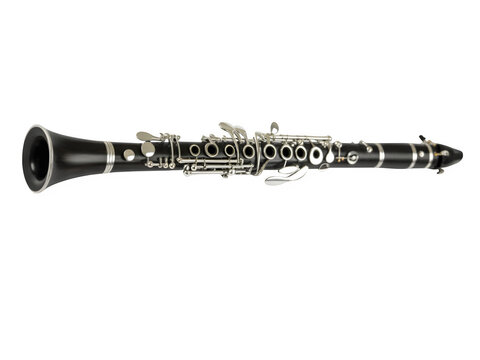 Clarinet on transparent background 