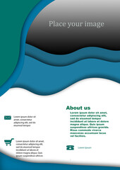 abstract business card