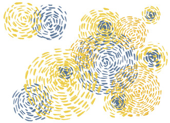 starry night impressionist style painting llustartion background art