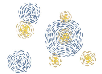 starry night impressionist style painting llustartion background art