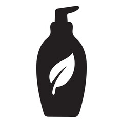 Skin Care Silhouette – Minimal Vector Icon for Beauty and Self Care