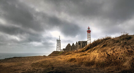 Pointe saint mathieu en bretagne