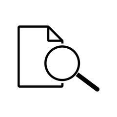 Magnifying Glass on Document Search Icon