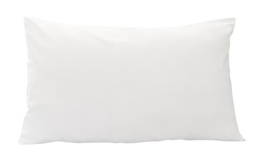 Obraz premium One white pillow after use isolated with clipping path in png file format