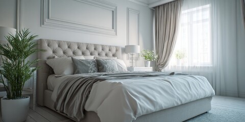 Modern Minimalist Bedroom Design with Elegant Details and Cozy Ambiance
