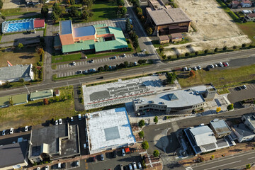 Aerial View of Otoineppu Village, Hokkaido – Rural Town and River Landscape