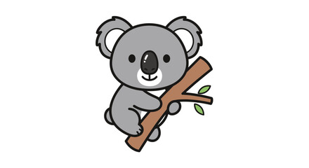 Fototapeta premium A fun vector cartoon illustration of a cute brown teddy bear character and baby panda mammal art
