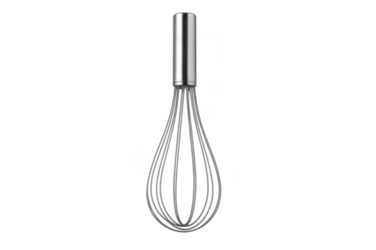 Metal whisk kitchen utensil for baking and cooking