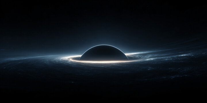 Cosmic Abyss Singularity Event a Dark Star Gravity Well Ripping the Fabric of Spacetime in Deep Void