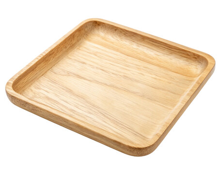 rectangular wooden plate