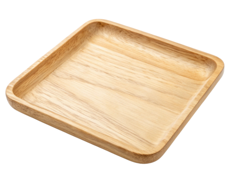rectangular wooden plate