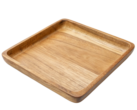 rectangular wooden plate