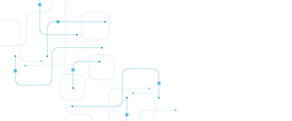 Abstract futuristic technology background. Technology background with crossed lines and dots.