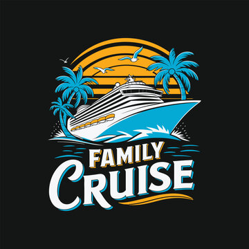 family cruise t shirt design