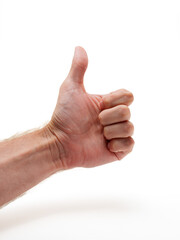 Human Hand Making Symbolic Gesture