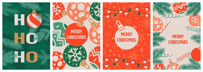 Colorful Christmas decorations for festive cheer © DGIM studio