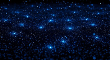 Obraz premium Blue Stardust Galaxy Background.