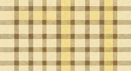 Obraz premium Beige Yellow Gingham Texture.