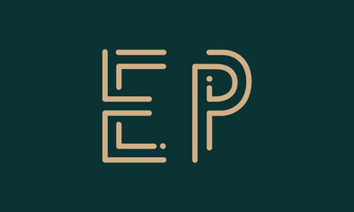 EP E ep initial logo | initial based abstract modern minimal creative logo, vector template image. luxury logotype logo, real estate homie logo. typography logo. initials logo