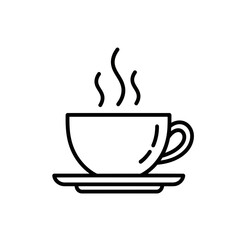 Vector illustratorn hot coffee cup with steam