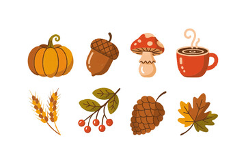 autumn still life with pumpkins