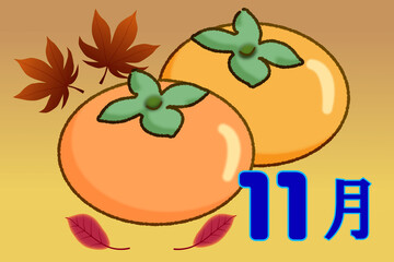 11月のイメージ　柿