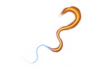 Abstract glowing light trail energy wave effect