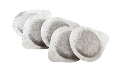 Coffee pods and pads for single serving espresso brewing