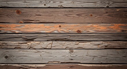 Fototapeta premium Rustic Weathered Wooden Planks.