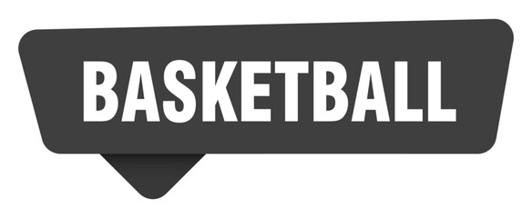 basketball black sign isolated on transpatent background. basketball sticker