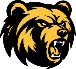 Modern professional grizzly bear logo for a sport team
Bear head outline silhouette cut out vector sticker with Simple Geometric Design of Bear Head and Bear head mascot vector for emblem design Masco