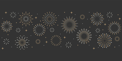 happy new year firework celebration background, sparkle