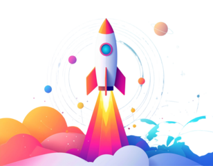 Creative Business Launch Icon – Innovation and Entrepreneurship PNG