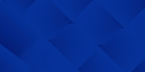 Obraz premium Abstract blue background with glowing geometric lines. Modern blue gradient square shape design. Futuristic technology concept. Suit for brochure, corporate, website, poster, banner,