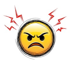 Emoji 3D In Angry Emotion