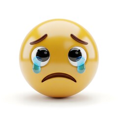 Emoji 3D In Sad Emotion
