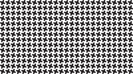  Repeating Black Star Shapes on White Background pattern