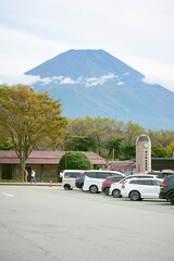 道の駅から見る富士山