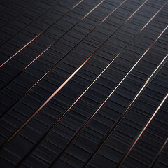 Abstract close-up of parallel dark textured lines with golden light.