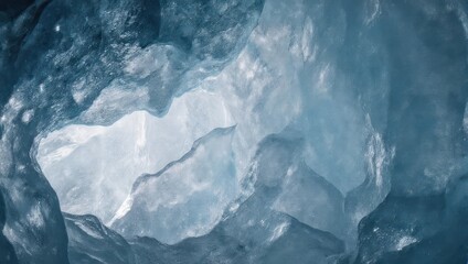 Obraz premium Frozen Beauty - An Abstract Close-Up of Ice Formations.