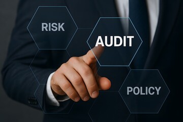 Obraz premium Audit and Risk Assessment Concept in Business.