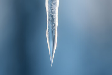 icicles on blue