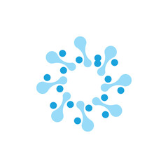 Molecule vector illustration design