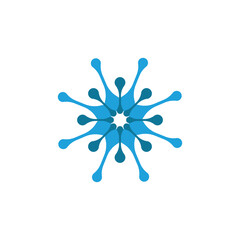 Molecule vector illustration design