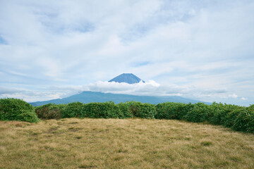 竜ヶ岳山頂から見る富士山