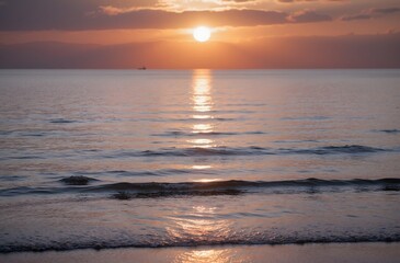Fototapeta premium sunset over the sea