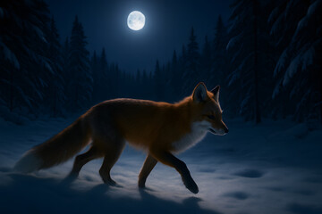 Fox by Moonlight